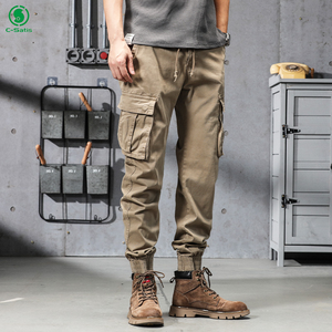 <span class=keywords><strong>Pantalon</strong></span> Cargo Coton-Élasthanne Homme Streetwear Multi-Poches Joggers les Plus Vendus en Gros - Product Image 2