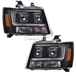 LED untuk 2007-2014 Chevrolet Chevy Tahoe Suburban lampu depan DRL lampu siang hari LED tabung lampu led kabut/lampu mengemudi