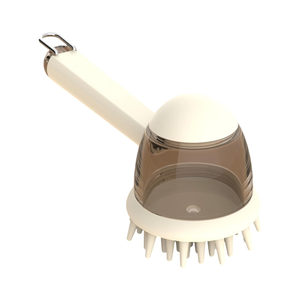 Plastic Silicone Eco-friendly Stocked Pet Cleaning Bathing Tool Long Handle Massage Grooming <b>Dog</b> Cat <b>Bath</b> Brush 500ml <b>Bath</b> - Product Image 1