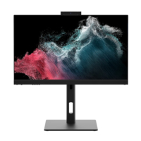 Penjualan Terlaris 2026 PC All in One Lengkung 24 Inci Core i7 RAM 16GB SSD 512GB Komputer Desktop Gaming Monoblock untuk Gamer