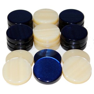 35*7mm bianco nero blu classico madreperla resina Backgammon <span class=keywords><strong>dama</strong></span> per l'intrattenimento - Product Image 6