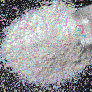 批发1盎司2盎司环保聚酯蛋白石白色混合厚实闪光粉圣诞派对装饰指甲工艺品 - Product Image 1