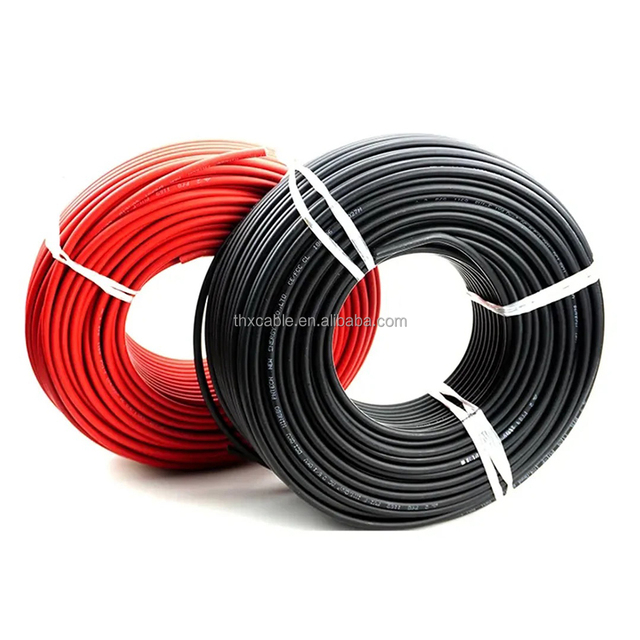 Certification Rubber Insulated Tinned Copper Low Voltage 1-core Solar Cable 1kV 2.5mm 4mm 6mm 10mm PV PE Jacket 30A