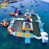 Parque Acuático Inflable Interactivo Expandible para Resorts de Verano