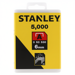 Grapas Stanley Tipo A de 6 mm, 5000 Unidades, Recubiertas de Zinc - Product Image 2