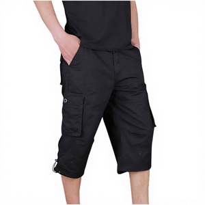 Wholesale OEM Custom <b>Men's</b> Capri Long Elastic <b>Cargo</b> <b>Shorts</b> Below Knee <b>Shorts</b> <b>3</b>/<b>4</b> Cotton <b>Cargo</b> Casual <b>Shorts</b> with Multi-Pockets - Product Image 6