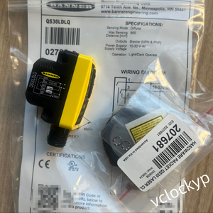 แบนเนอร์ QS30LDLQ โฟโตอิเล็กทริคเซนเซอร์ ระยะ 800 มม., 10-30VDC, 5 พิน M12 ตัวผู้ ใช้แล้ว - Product Image 1