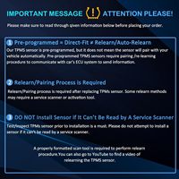 YUANCHINB F2GZ-1A189-A TPMS Pengganti Sensor Tekanan Ban 1 PC Ford F150 Edge Explorer Escape Lincoln MKT MKX 315MHz OLIVER