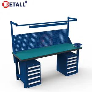 Detall modular designed workshop used workbench with drawers plans