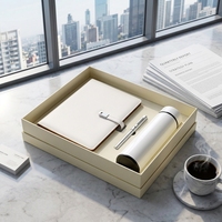 Coffret Cadeau Luxe Hong-Fu : Carnets Promotionnels Personnalisés avec Logo, Stylo et Gobelets pour Conférences et Cadeaux d'Entreprise
