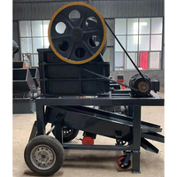 Prix d'usine Concasseur à mâchoires mobile TIDE PE 200x300 avec moteur, roulement, boîte de vitesses, haute productivité Max. 10t/h