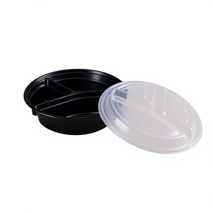 Contenitore EcoFresh Classic da 48oz in PP con 3 Scomparti, Coperchio a Clip, Adatto per Microonde e Frigorifero, per Conservazione Alimenti, Asporto, Viaggi e Feste - Product Image 2