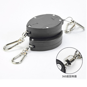 Gancho telescópico para colgar cestas y macetas de flores, 160 cm, con giro, plástico negro, capacidad de carga de 25 kg - Product Image 2