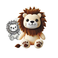 Robot en peluche réaliste et doux, jouet en peluche mignon, créez votre propre design à partir d'un dessin, poupée en peluche personnalisée