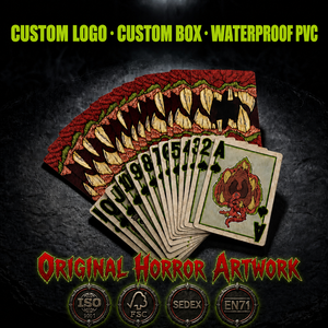 Cartes à jouer en PVC personnalisées avec impression originale de la malleine funéraire, créature mythique des films <span class=keywords><strong>d</strong></span>'<span class=keywords><strong>horreur</strong></span> - Product Image 1