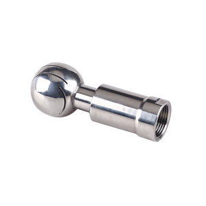 KQ Sanitary <span class=keywords><strong>DN</strong></span> 15 25 32 SS304 Boquilla de lavado de tanque de <span class=keywords><strong>360</strong></span> grados, 316 CIP Boquilla de limpieza de tanque giratorio, Bola de pulverización rotativa de limpieza - Product Image 2