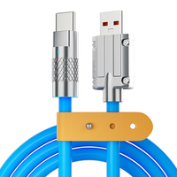 Cable de Carga Rápida USB Tipo C de Silicona N2, Cable de Carga de Datos de Aleación de Metal de Zinc para iPhone y Android
