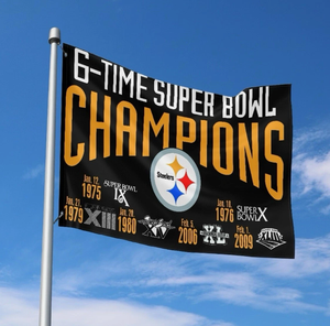 Bandera Personalizada de los San Francisco 49ers, 5 Campeones del Super Bowl, Bandera Decorativa de Alta Calidad de Poliéster para Interiores y Exteriores - Product Image 5