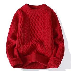Pull en polyester tricoté coupe ample col rond pour homme et femme, tailles européennes grandes tailles, collection automne-hiver – Offre spéciale - Product Image 5