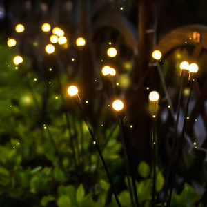 Les nouvelles lumières solaires imperméables extérieures de luciole IP65 6 8 10 ont mené les lumières solaires de jardin de lumière solaire de pelouse pour la décoration extérieure - Product Image 3