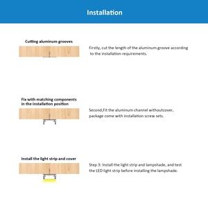 Bán buôn tùy biến 018 nhôm ép đùn hồ sơ 18*7 mét PC Bìa nhôm LED chiếu sáng - Product Image 4