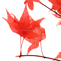 Feuillage d'automne en vrac, feuilles d'érable naturelles conservées, faites à la main, décorations de table pour Thanksgiving et mariage, éternelles et respectueuses de l'environnement