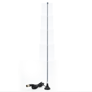 Antenne TV numérique HD télescopique intérieure VHF DVB-T de remplacement, base magnétique portable, revêtement noir en plastique, gain 3-5dBi, CE - Product Image 5