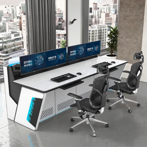 Muebles de oficina personalizados, estación de trabajo LED, escritorio de oficina modular, consola elevadora eléctrica - Product Image 5