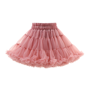 Lolita Sweet <span class=keywords><strong>Jupe</strong></span> <span class=keywords><strong>Tutu</strong></span> en mousseline de soie pour filles avec volants <span class=keywords><strong>Jupe</strong></span> princesse bouffante écologique pour enfants - Product Image 1