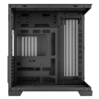 Nuevo Chasis para PC Gaming ATX de Torre Media, Carcasa Negra para Computadora de Escritorio con Malla de Refrigeración por Flujo de Aire