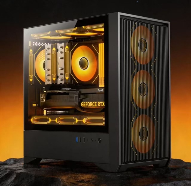 Factory Custom Computer PC Case MATX Tower Desktop Chassis Tempered Glass Gaming Computer Cases Towers Cabinet PC Casing
