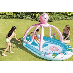 Centro de Juegos Acuáticos Inflable con Forma de Pulpo, Piscina Infantil para Jardín con Tobogán y Aspersor, Juguete de Piscina al Aire Libre para Niños Pequeños - Product Image 5
