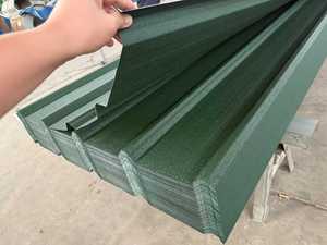 Hoja de techo <span class=keywords><strong>trapezoidal</strong></span> galvanizada recubierta de color prepintada de alta calidad <span class=keywords><strong>Precio</strong></span> de hoja de acero de metal - Product Image 6