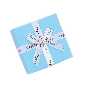 MOQ inferiore all'ingrosso collana anello scatola di carta regali di san valentino scatole di gingillo piccoli gioielli Organizer orecchino custodia - Product Image 3