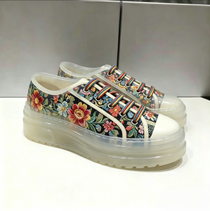 Chaussures de sport décontractées de luxe pour hommes 2026, de marque célèbre, en cuir véritable et maille légère, haute qualité - Product Image 1