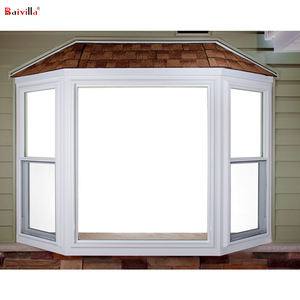 Fenêtre en <span class=keywords><strong>baie</strong></span> de style américain en aluminium avec vitrage simple à guillotine coulissant verticalement - Product Image 4