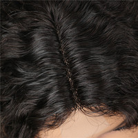 Perruque Lace Front wig brésilienne naturelle, cheveux humains vierges, bouclés, pré-plumés avec Baby Hair, Grade 10a, 4x1 T, 14 pouces, pour femmes