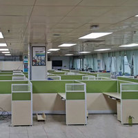 Modern Cubicle Office Desk Manufacturers Call Center Workstation Modern Design Workstation With Glass Partition