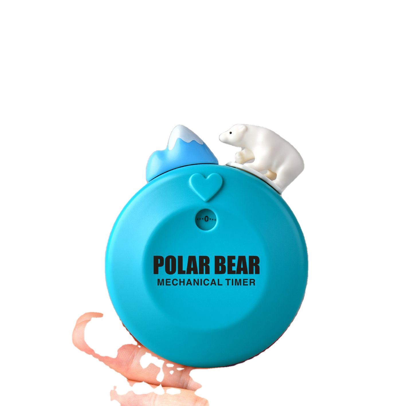 Cute Cartoon Kitchen Timer ABS 60 Minutes Mechanical Timer Plastic Round Design for Home Cooking for Household Use