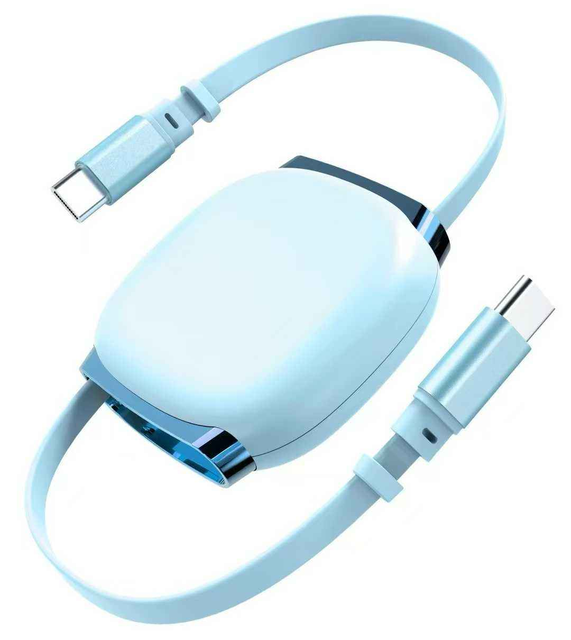 Hot Selling 240W 1m Retractable Type c to Type c Usb Cable Colorful Fast Charging Data Transfer Cord for Mobile Phone