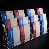 Porte-stylo de bureau en acrylique, rangement, stylo à bille, stylo Gel, présentoir PMMA, étagère pour magasin/comptoir
