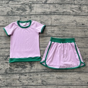 Pre-ordenar GSD3675 <span class=keywords><strong>Ropa</strong></span> de Algodón al por Mayor para Mujer Adulta, Camisa <span class=keywords><strong>Morada</strong></span> de Manga Corta, Falda y Pantalones Cortos, Conjunto de <span class=keywords><strong>Ropa</strong></span> Femenina - Product Image 3