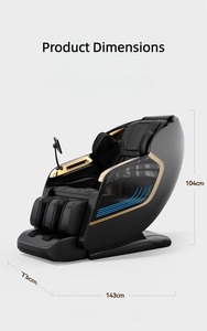 Silla de masaje de cuerpo completo plegable inteligente 2025, calefacción eléctrica de gravedad cero, masajeador de espalda de cuero PU portátil, cuidado de la salud - Product Image 5