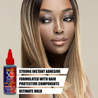 Colle pour extensions de cheveux à manches courtes, colle pour tissage de cheveux de perruque