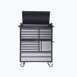 Hyxion <span class=keywords><strong>plan</strong></span> <span class=keywords><strong>de</strong></span> <span class=keywords><strong>travail</strong></span> en bois d'hévéa coffre outils 4 tiroirs coffre outils <span class=keywords><strong>garage</strong></span> coffre à outils inox à vendre - Product Image 2