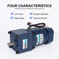 Moteur à engrenages à induction pour convoyeur 220V, couple élevé, faible bruit, 200W, monophasé, contrôleur de vitesse, efficacité IE3
