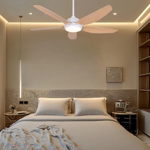 พัดลมเพดานทันสมัยขนาด5นิ้วพร้อมใบพัด ABS และตัวโคมไฟเหล็ก DC มอเตอร์ควบคุมระยะไกลสำหรับห้องนั่งเล่น - Product Image 6