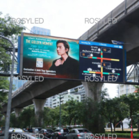 Layar Papan Iklan Digital Elektronik Luar Ruangan USA, Panel Billboard LED, Tampilan EMC Sign P2.5 P3 P4 P5 P6 P10