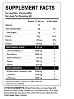 Poudre Protéinée Pré-Entraînement Fraise pour Adultes 30g Whey Citrulline Bêta-Alanine Complexe BCAA 300g 20 Portions Complément Sportif