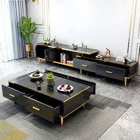 Meuble TV d'Usine Foshan, Table Basse de Salon avec Tiroirs de Rangement
